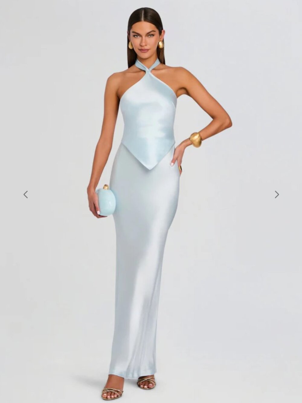 RETROFETE ESTER DRESS IN GLACE